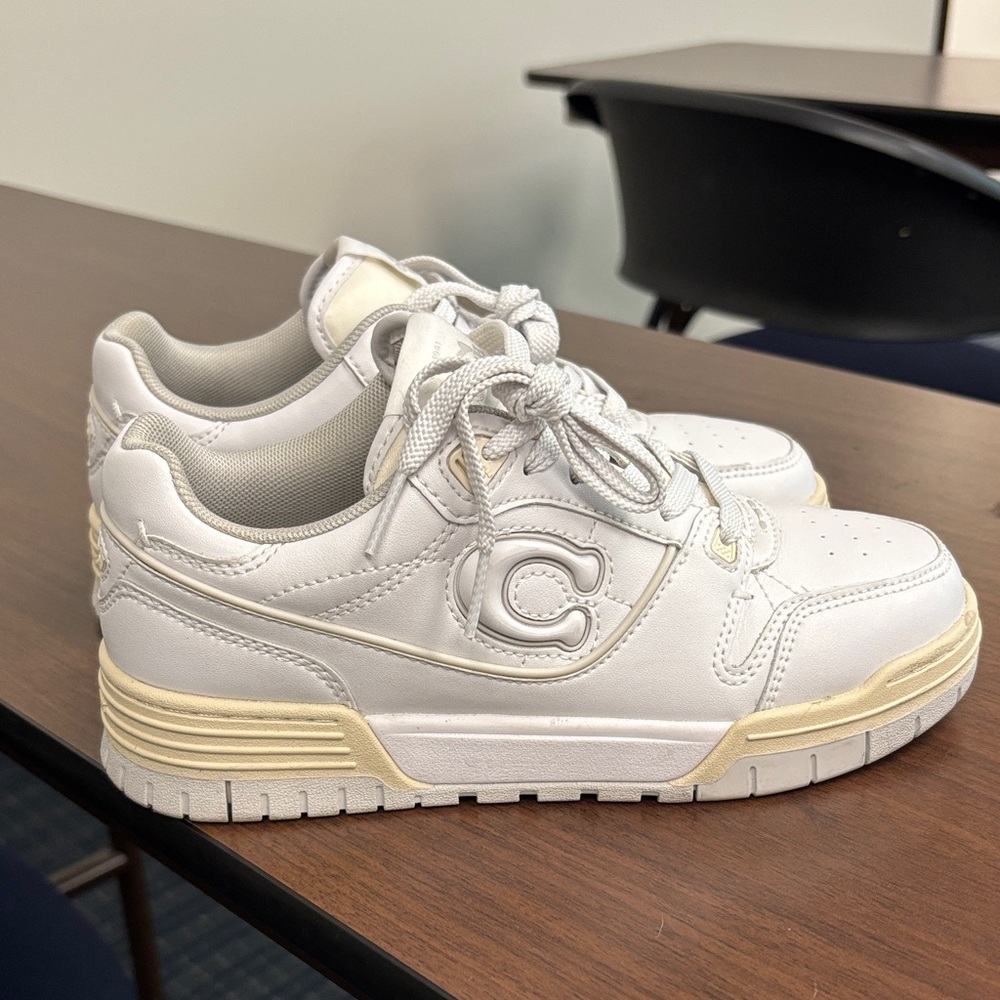 Coach White and Cream Athletic Shoes